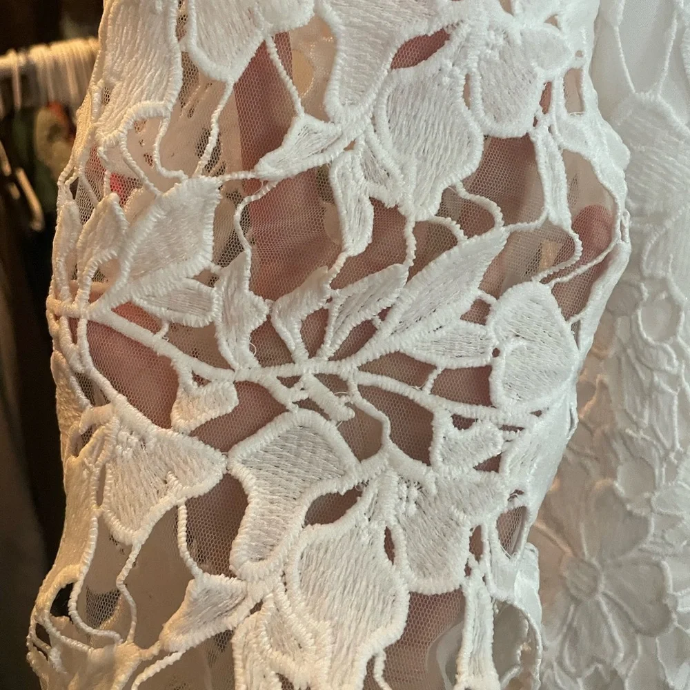 Women’s Short Lace Wedding Dress- size 10US - Picture 9 of 13
